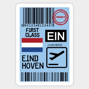 Eindhoven Netherlands travel ticket Sticker